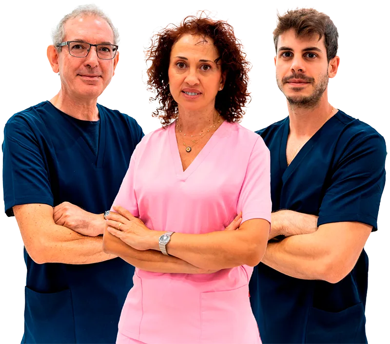 Parte del equipo de la Clínica Dental Gómez-Ubric y López-Bermúdez